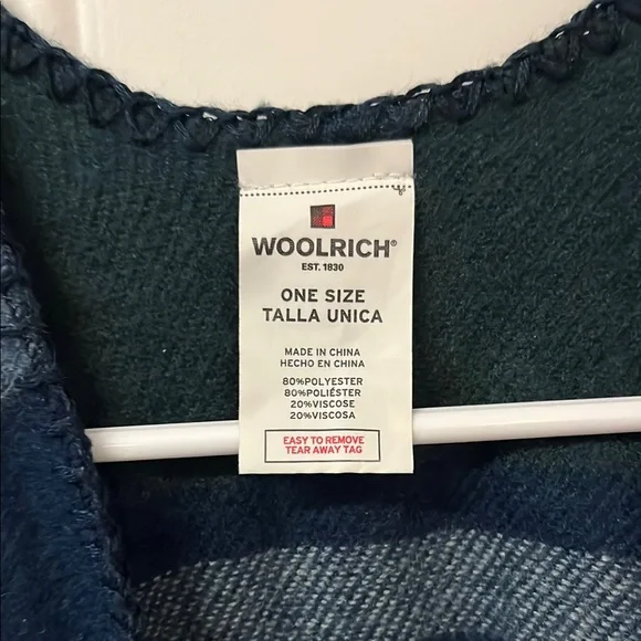 Woolrich Plaid Open Front Poncho - Picture 4 of 10